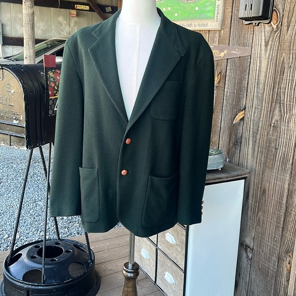 Nautica Other - Nautica Hunter Green vintage Wool blazer size large